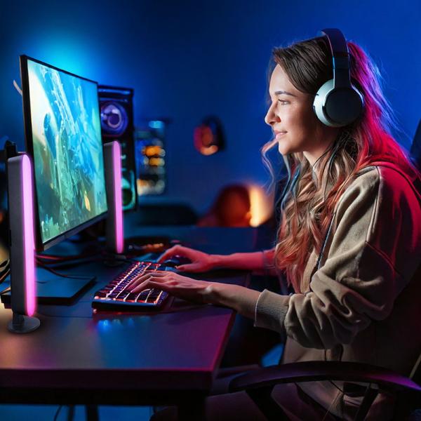 Solight LED RGB osvětlení Gaming,  dálkový ovladač,  zvukový senzor,  USB4