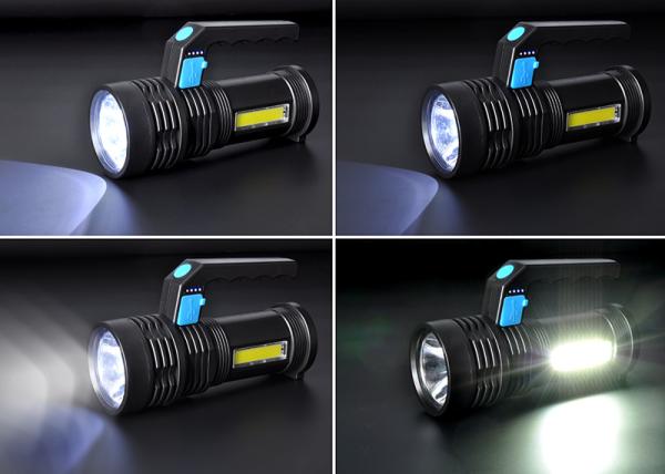 Solight LED nabíjecí svítilna s rukojetí a bočním světlem,  150+100lm,  Li-Ion2