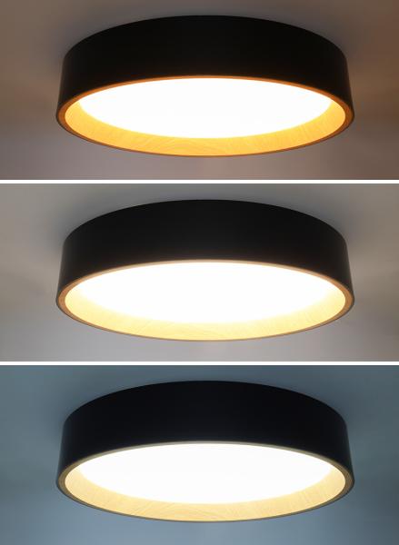 Solight LED osvětlení s dálkovým ovladačem Larios Black,  48W,  3360lm,  39cm,  změna chromatičnosti,  stmívatelné3