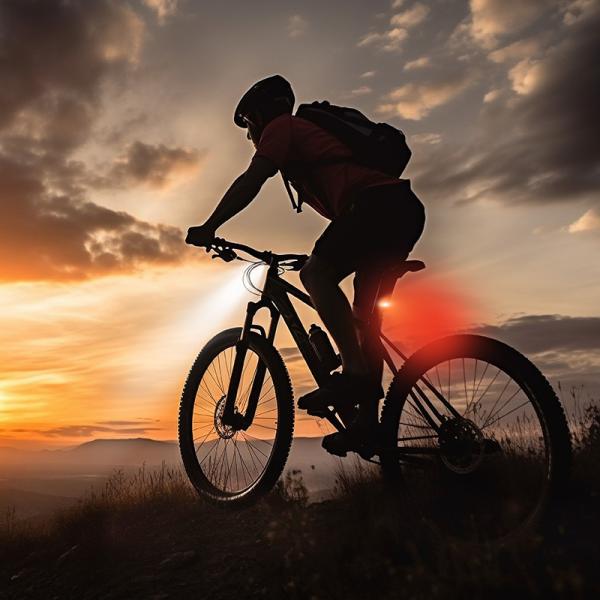 Solight set nabíjacích cyklo svietidiel, 160lm predné, zadné červená, Li-Ion, USB0