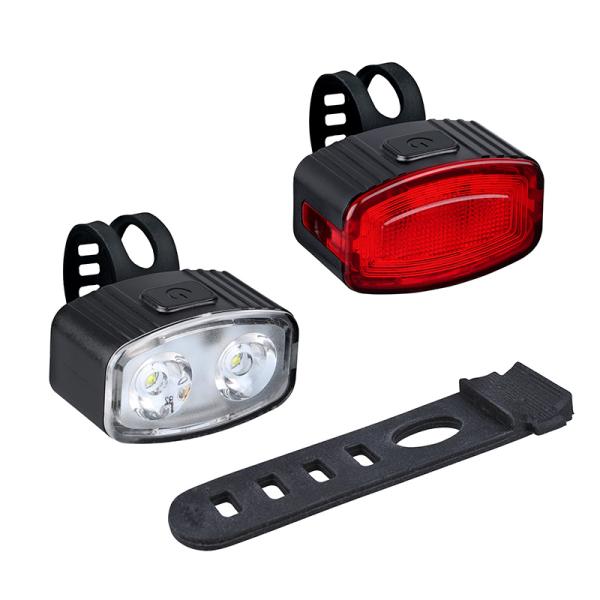 Solight set nabíjacích cyklo svietidiel, 160lm predné, zadné červená, Li-Ion, USB6