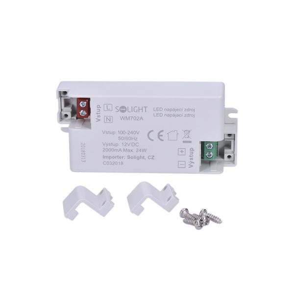 Solight LED napájecí zdroj,  230V - 12V,  2A,  24W,  IP201