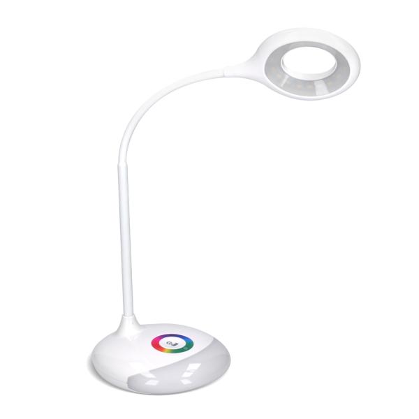 Solight LED stolná lampička nabíjacia, 5W, RGB podsvietenie, stmievateľná, USB napájanie1