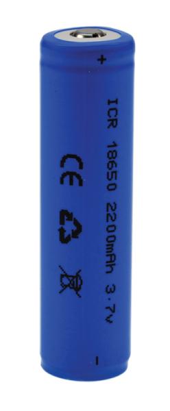 Solight náhradní akumulátor typ 18650,  3, 7V,  Li-Ion 2200mAh