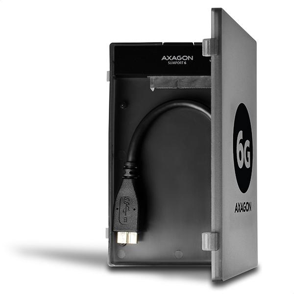 AXAGON ADSA-1S6,  USB 3.2 Gen 1 - SATA 6G SSD/ HDD adaptér vr. 2.5" púzdra6