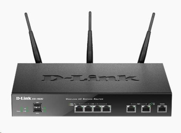 Bezdrôtový router D-Link DSR-1000AC AC Unified Service Router,  2x gigabitová sieť WAN,  4x gigabitová sieť LAN,  2x USB,  