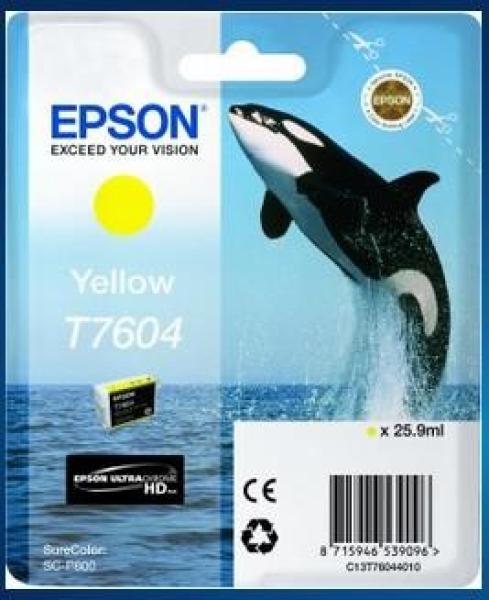 Atramentová tyčinka EPSON ULTRACHROME HD "Scythe" - žltá - T7604 (25, 9 ml)