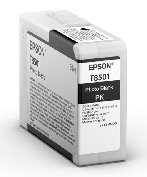 Čierny atrament EPSON ULTRACHROME HD "Killer whale" - Photo Black - T850100 (80 ml)