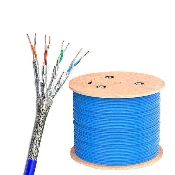 DIGITUS CAT 6A U-FTP Kabel 4x2, drát AWG23,  LSOH,  modrý,  305m