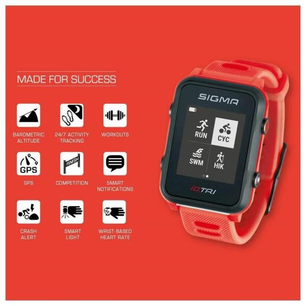 Sigma iD.TRI Basic neon red8