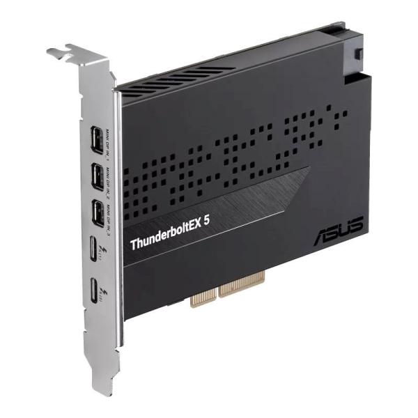 ASUS rozšiřující karta ThunderboltEX 5, PCIe 4.0x4, 2xThunderbolt 5, 3x Mini-DP3