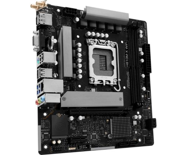 ASRock MB Sc LGA1851 H810M-X WIFI,  Intel H810,  2xDDR5,  1xDP,  1xHDMI,  1xVGA,  WiFi,  mATX2