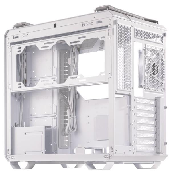BAZAR - ASUS case TUF GAMING GT502 PLUS,  Mid Tower,  průhledná bočnice,  4x 120mm ARGB Fan,  bílá - Poškozený obal (Komplet7