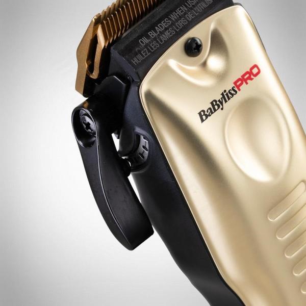 BaByliss Pro 4 FX825GE profesionální zastřihovač,  titanové čepele,  3300 mAh baterie,  zlatá3