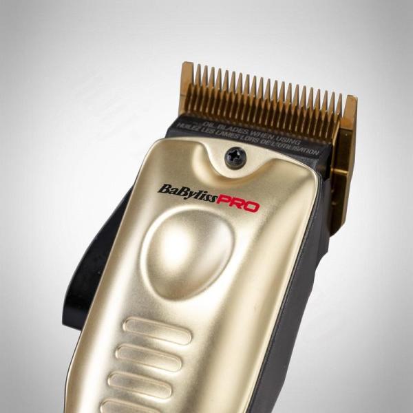 BaByliss Pro 4 FX825GE profesionální zastřihovač,  titanové čepele,  3300 mAh baterie,  zlatá6