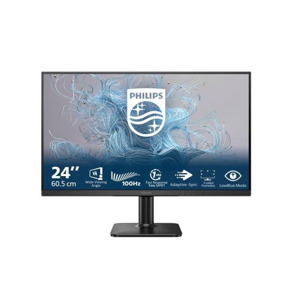 Philips/ 24E2N1100LB/ 23, 8"/ VA/ FHD/ 100Hz/ 1ms/ Čierna/ 3R