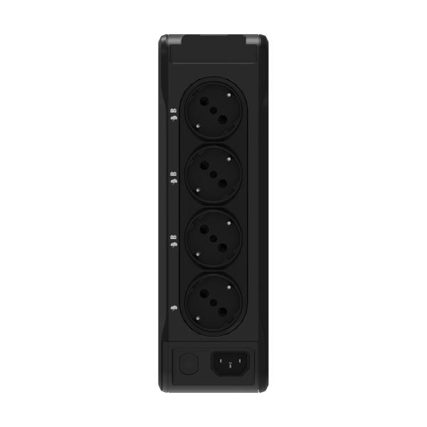 Eaton 3P Ellipse UPS DIN 550VA,  330W,  Vstup: C14,  Výstupy: (3) Typ E,  (1) Pouze přepěťová ochrana Typ E,  Tower1