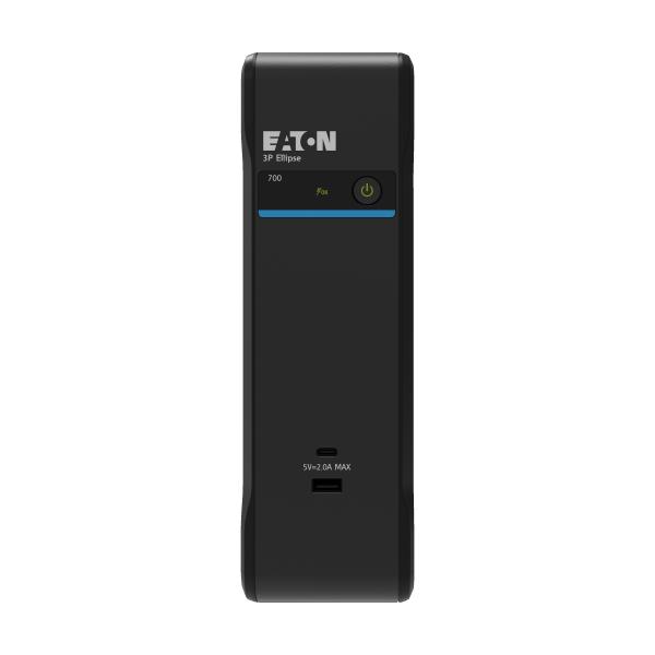 Eaton 3P Ellipse UPS USB FR, 700 VA, 420 W, Vstup: C14, Výstupy: (3) Typ E, (1) Pouze přepěťová ochrana Typ E, USB nabíj