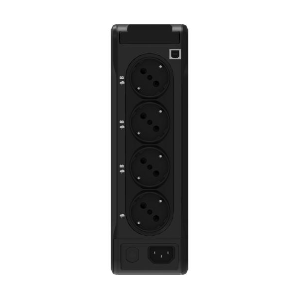 Eaton 3P Ellipse UPS DIN USB,  700VA,  420W,  Vstup: C14,  Výstupy: (3) Typ E,  (1) Pouze přepěťová ochrana Typ E,  Tower1