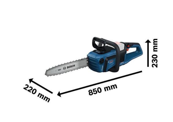 Bosch GKE 18V-40 řetězová pila, rychlost řetězu 12.40 m/s, BITURBO, kryt řetězu, 40cm lišta1