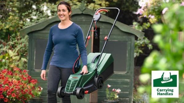 Bosch EasyRotak 32 sekačka na trávu,  1200 W,  Šířka střihu 32 cm,  motor Powerdrive,  objem sběrného koše 31 l1