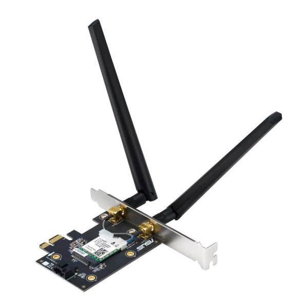 ASUS PCE-BE6500 WiFi 7 PCIe Adaptér,  Bluetooth 5.4,  PCIe 1x Slot,  WPA30