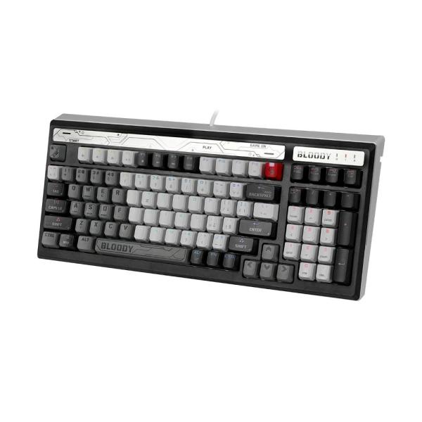 A4tech Bloody B950 podsvícená mechanická herní klávesnice RGB,  Brown Switch,  USB,  CZ,   šedá4