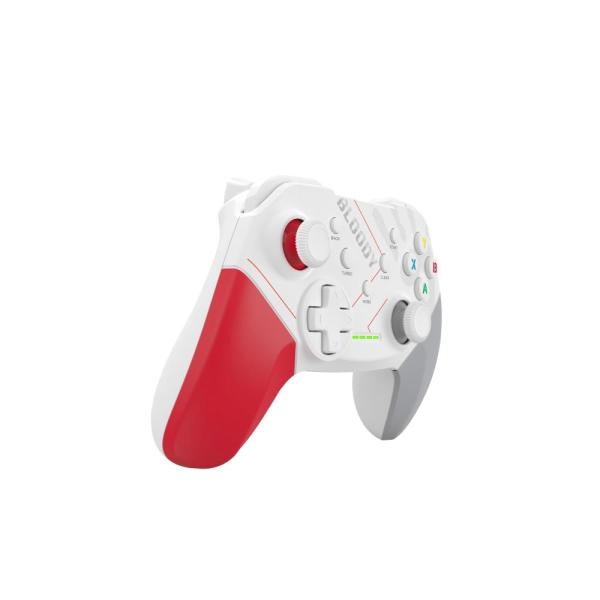 A4tech Bloody GPW50, gamepad, Dual mode 2,4G+USB, bílá1
