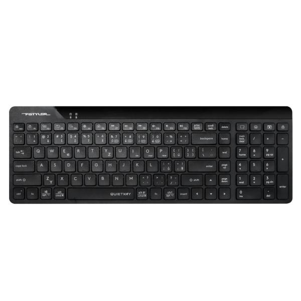 A4tech FStyler FBK23 AS,  bezdrátová Dual mode Bluetooth+2, 4G klávesnice,  CZ,  černá
