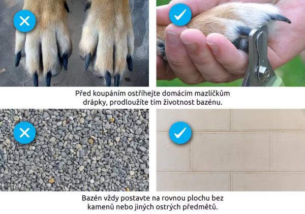 Marimex skládací bazén pro psy - průměr 80 cm5