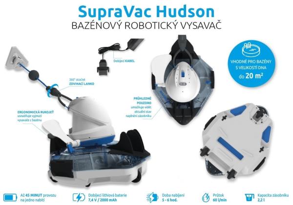 Marimex SupraVac Hudson bazénový robotický vysavač1