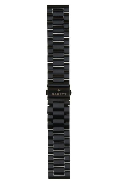 Garett univerzální řemínek 22 mm,  černý kovový,  typ Solid