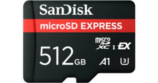 SanDisk micro SDXC karta 512GB Express (880 650 MB s,  A1,  UHS-I,  U3)