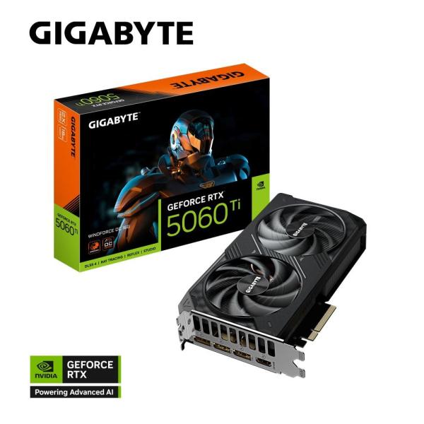 GIGABYTE GeForce RTX 5060 Ti WINDFORCE/ OC/ 16GB/ GDDR7