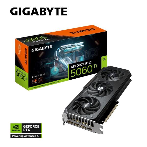 GIGABYTE GeForce RTX 5060 Ti/ Gaming/ OC/ 8GB/ GDDR7