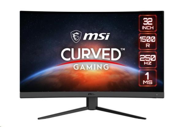 MSI/ G32C4X/ 31, 5"/ VA/ FHD/ 250Hz/ 1ms/ Black/ 2R