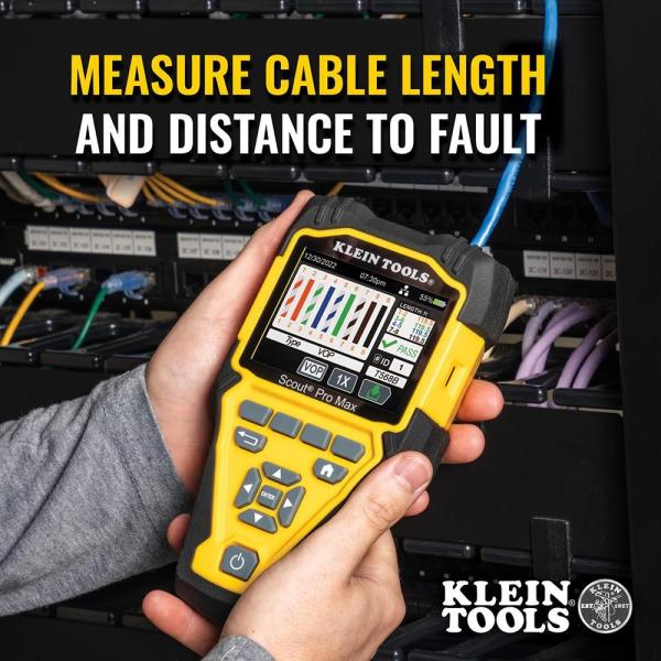 KLEIN TOOLS - VDV Scout® Pro Max Tester s přijímačem Set - 20x RJ45,  20x F-konektor7