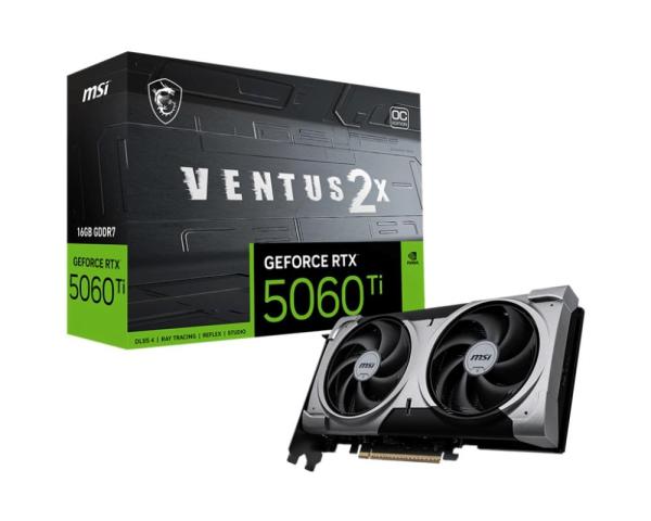 MSI GeForce RTX 5060 Ti VENTUS 2X PLUS/ OC/ 16GB/ GDDR7