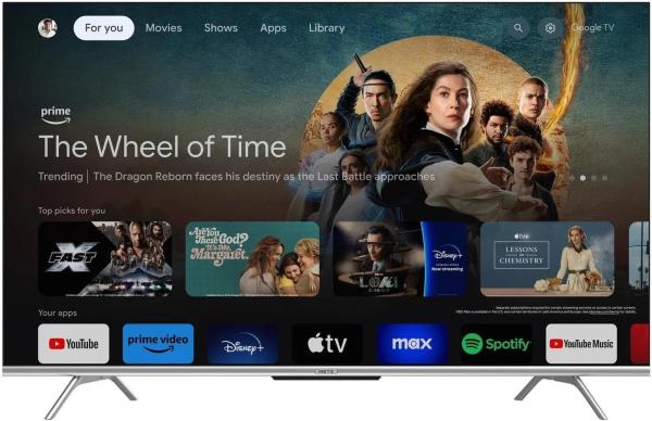 Metz 65MUD7000Z 65" TV,  4K Ultra HD,  LED,  Bluetooth,  WiFi,  Google TV,  HDR,  DTS Studio Sound4