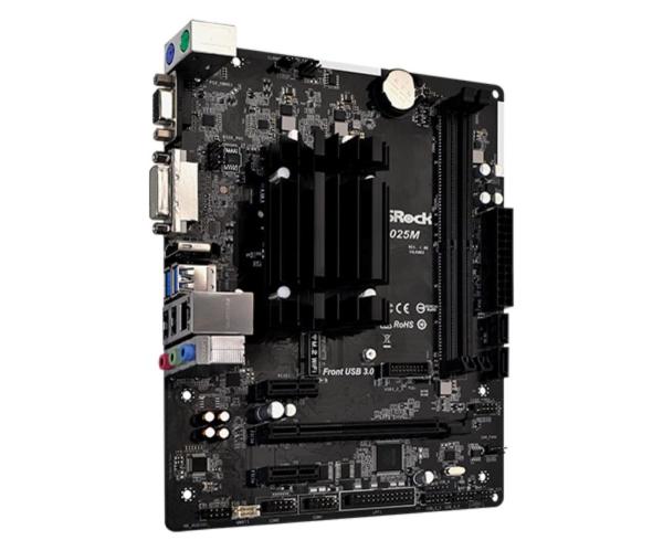 ASRock MB Intel procesor J4025M,  2xDDR4,  HDMI,  VGA,  DVI-D,  mATX3