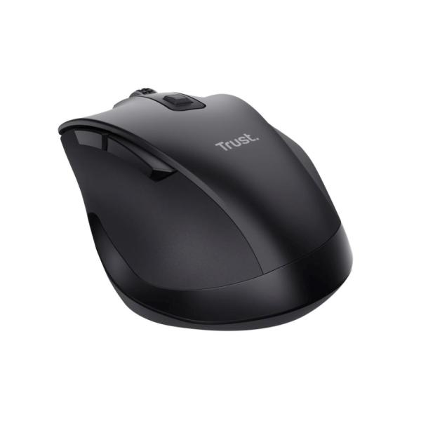 Trust Fyda Multi-device Wireless Mouse/ Kancelárska/ Optická/ Pre pravákov/ 2 400 DPI/ USB+BT/ Čierna