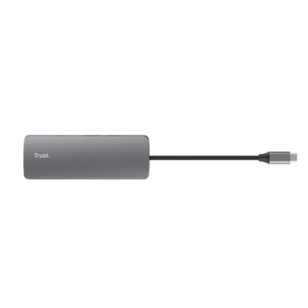 TRUST Dokovací stanice DALYX USB-C,  8v1,  HDMI,  RJ45,  2xUSB-C,  2xUSB-A,  microSD/ SD karta,  šedá7