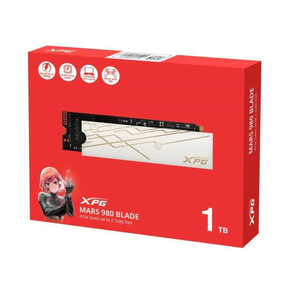 ADATA SSD 1TB XPG MARS 980 BLADE,  PCIe Gen5x4,  M.2 2280,  (R:14000/  W:10000MB/ s)4