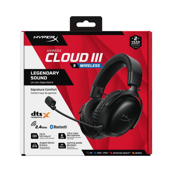 HyperX Cloud III S Wireless Black-Red Gaming Headset2