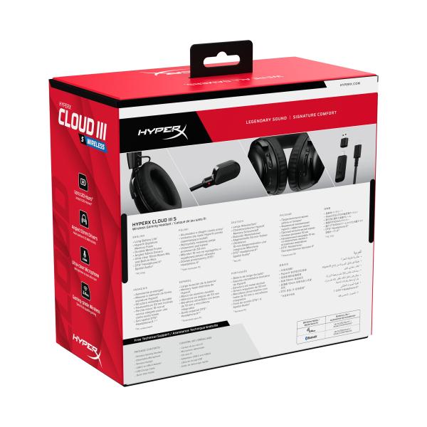 HyperX Cloud III S Wireless Black-Red Gaming Headset24