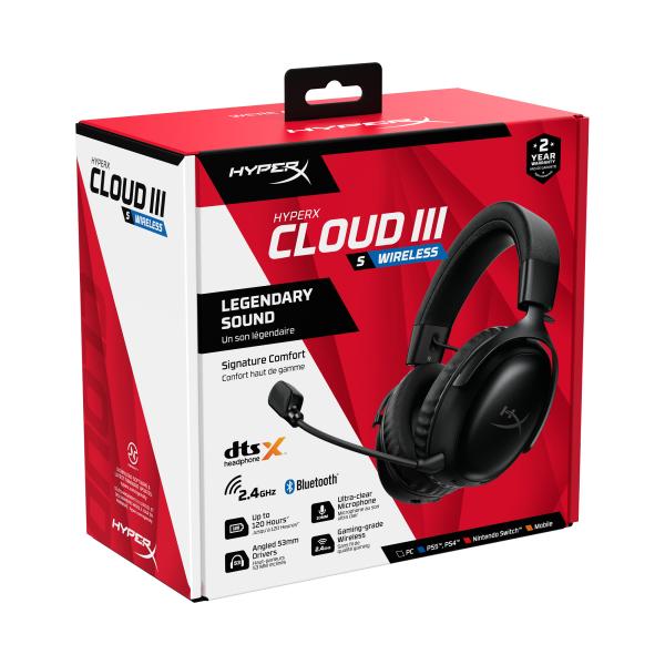 HyperX Cloud III S Wireless Black-Red Gaming Headset9