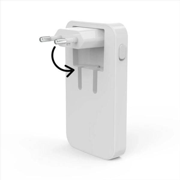 Hama rýchla USB nabíjačka GaN 2x USB-C + USB-A,  PD/ QC 65 W,  plochá,  skladacia4