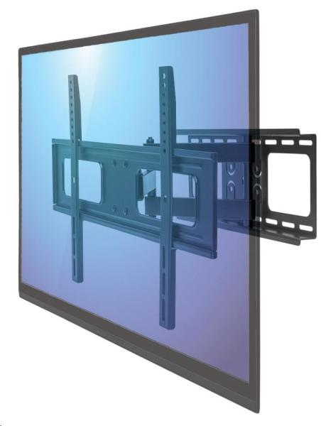 Bazar - MANHATTAN Nástěnný držák TV, univerzální, 37” až 70”, Full-Motion - Poškozený obal1
