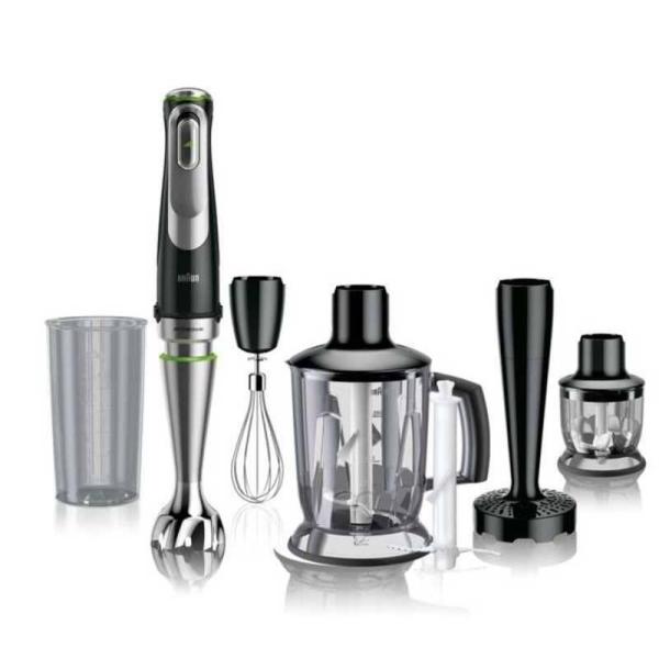 Braun MultiQuick 9 MQ 9147 X tyčový mixér,  1200 W,  3 rychlosti,  technologie Active PowerDrive,  měkká rukojeť