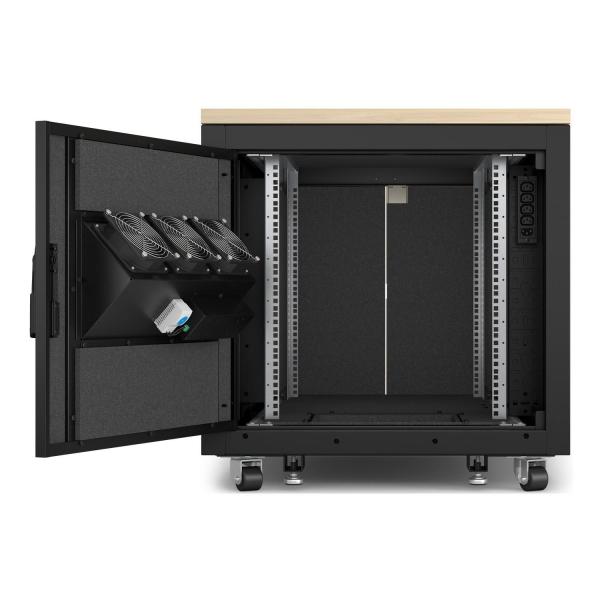APC NetShelter Soundproof, 12U, Server Rack Enclosure, Maple4
